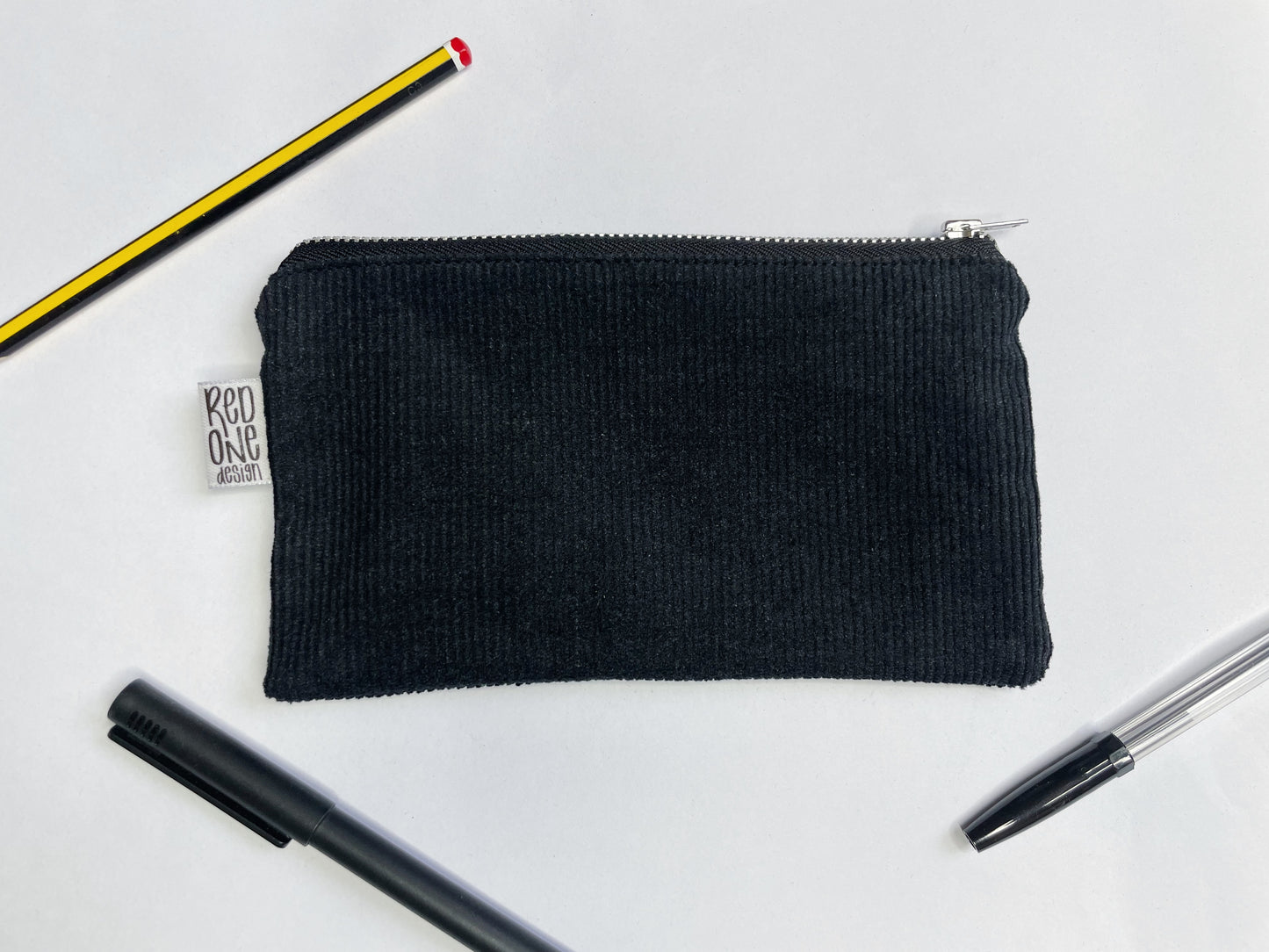 Handmade Corduroy Zip Pouch | Cord Pencil Case | Small Coin Purse Make-up Pouch