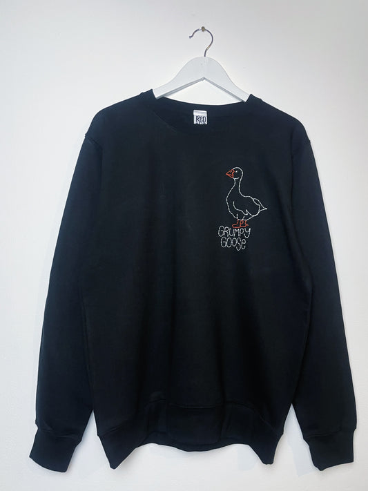 Grumpy Goose Hand Embroidered Sweatshirt