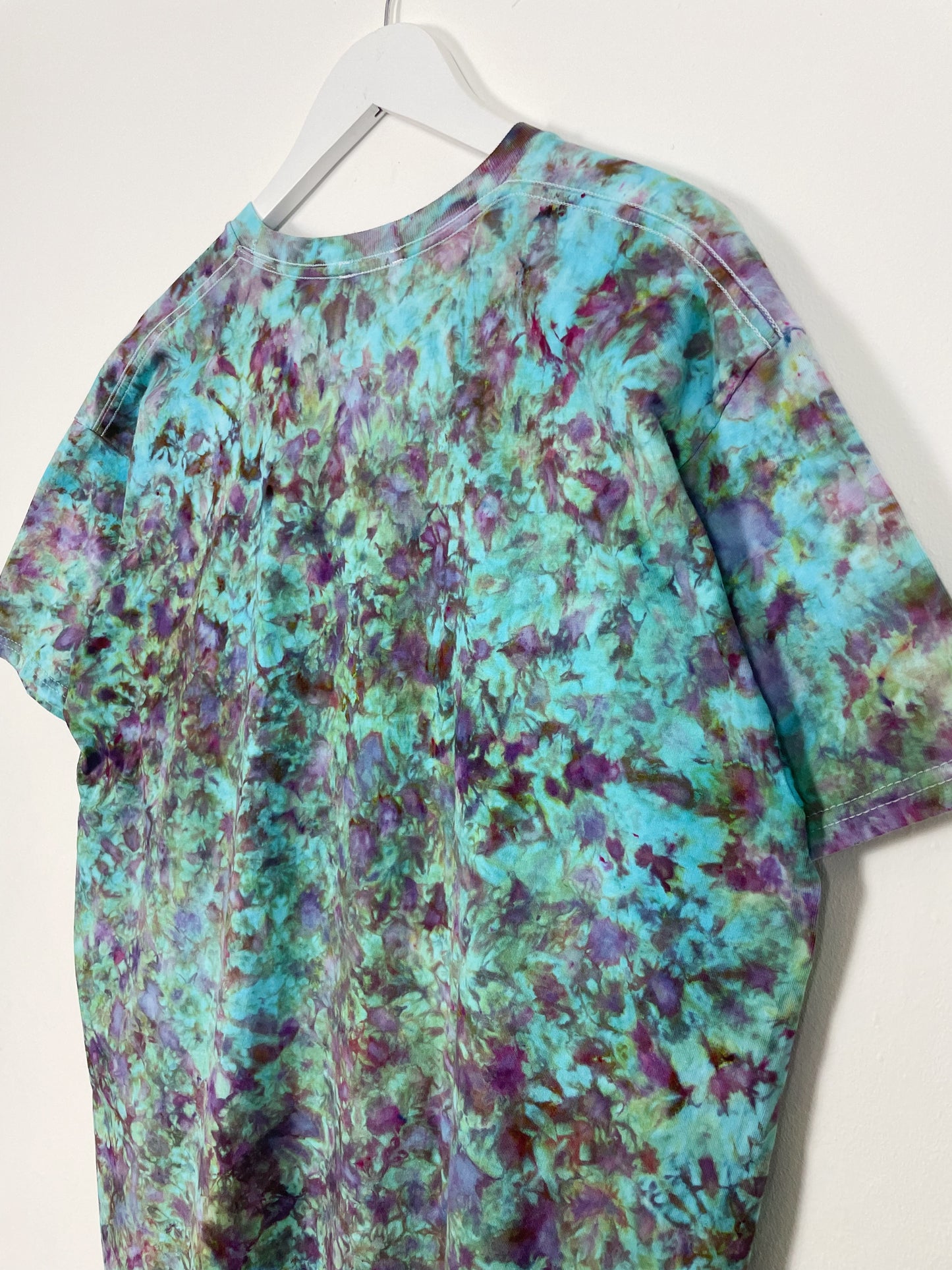 XL | Ice Dye Amethyst Jungle Hand Dyed Ice Tie Dye T-Shirt
