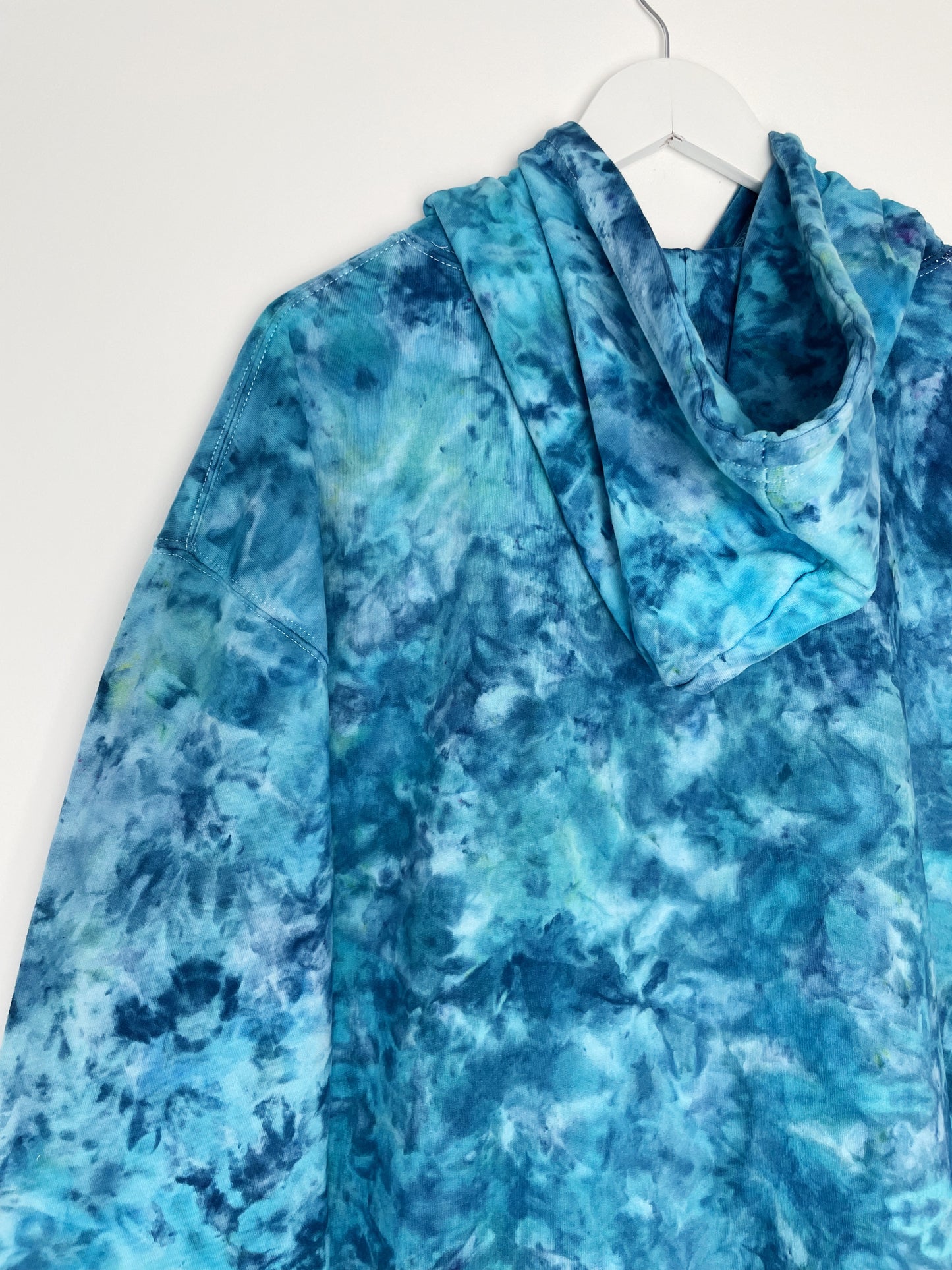 XXL | Ice Dye Ocean Hand Dyed Pullover Hoodie