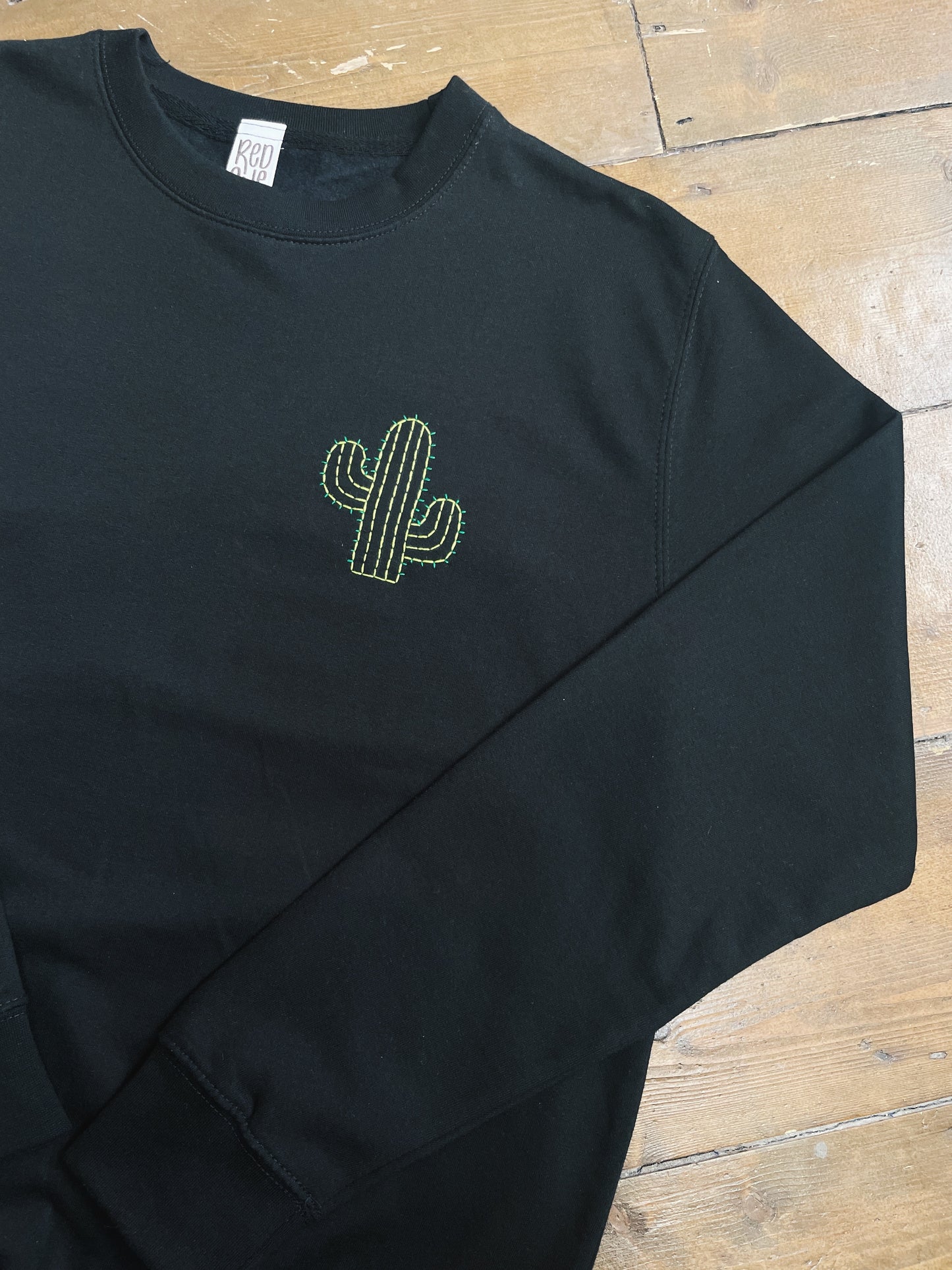 Cactus Hand Embroidered Sweatshirt