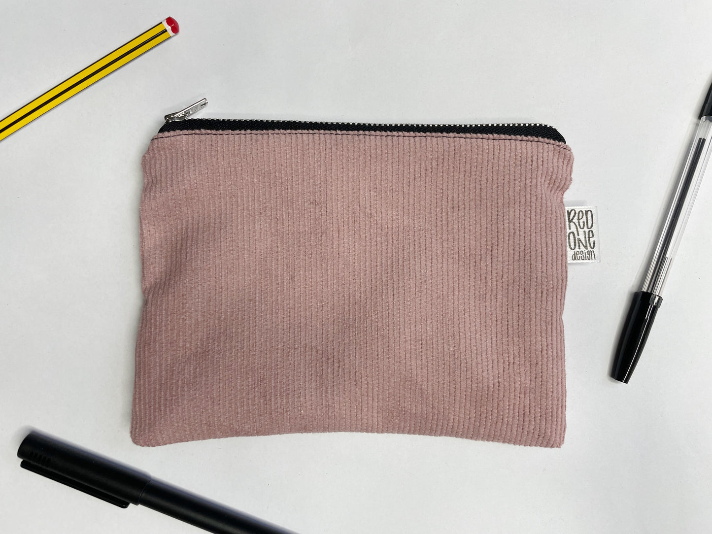 Handmade Corduroy Zip Pouch | Cord Pencil Case | Coin Purse Make-up Pouch