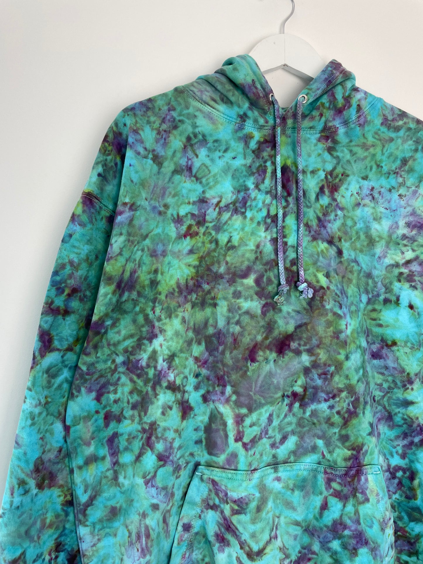 XL | Ice Dye Hand Dyed Pullover Hoodie