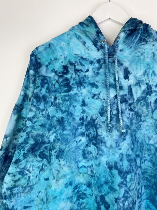 XXL | Ice Dye Ocean Hand Dyed Pullover Hoodie