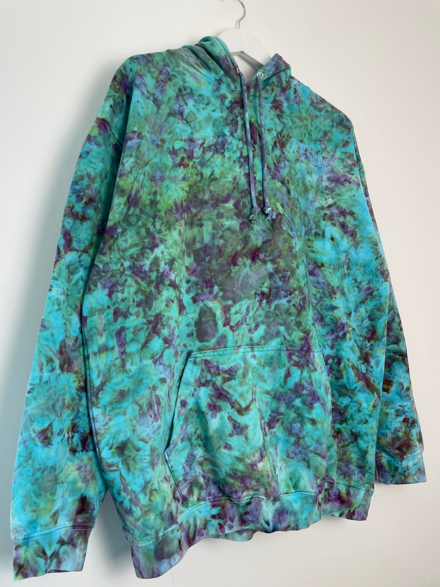 XL | Ice Dye Hand Dyed Pullover Hoodie
