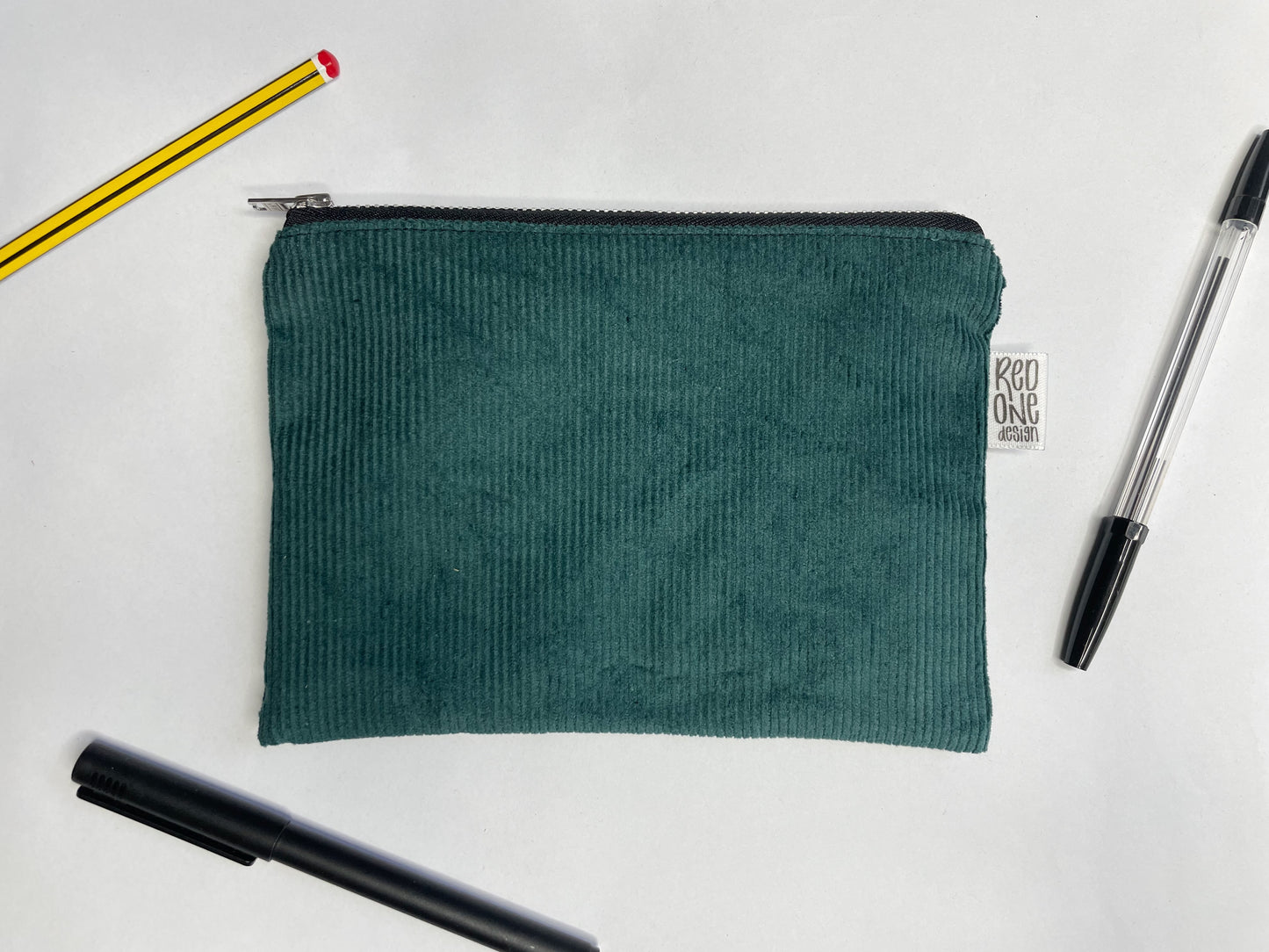 Handmade Corduroy Zip Pouch | Cord Pencil Case | Coin Purse Make-up Pouch