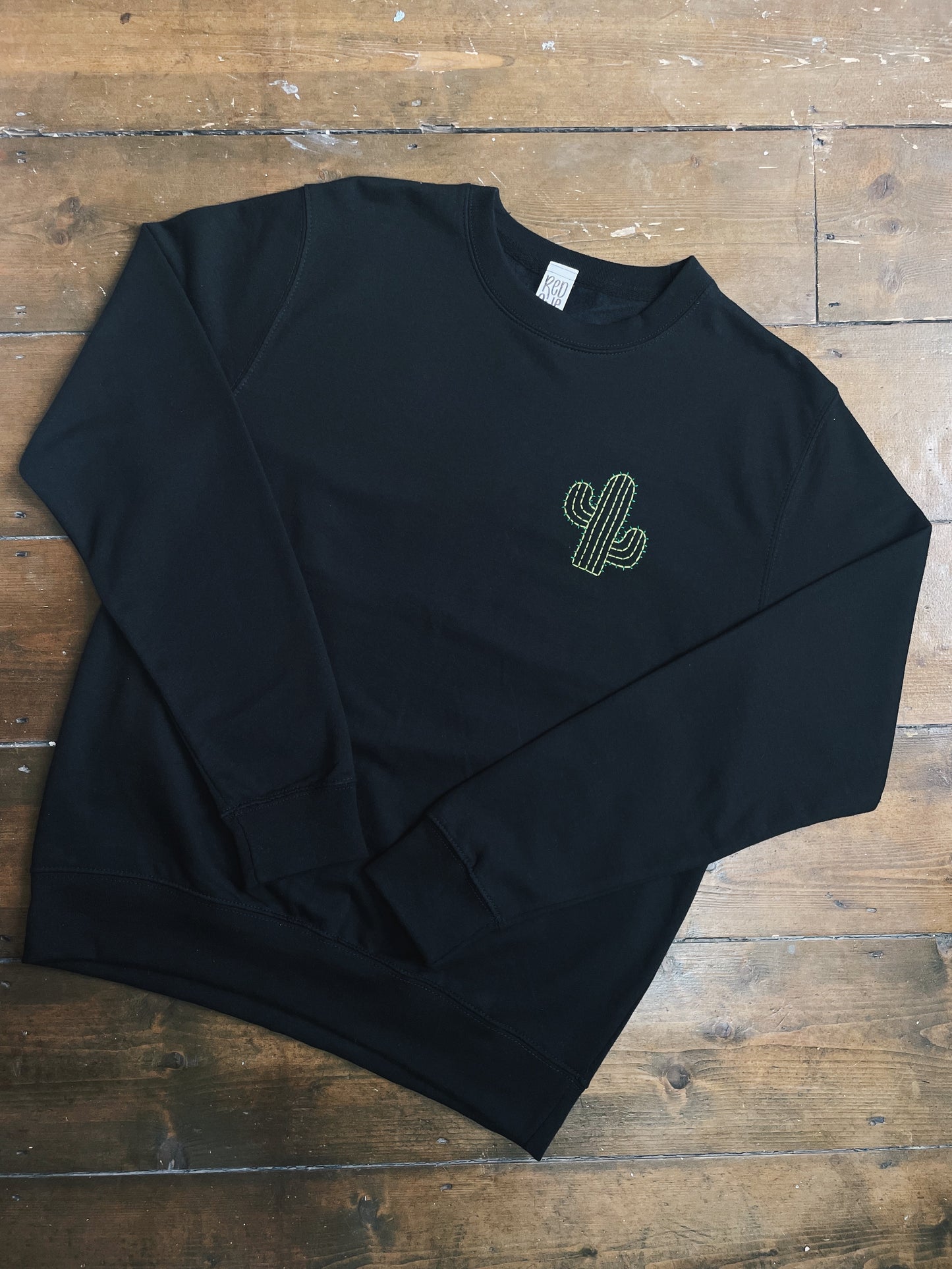 Cactus Hand Embroidered Sweatshirt