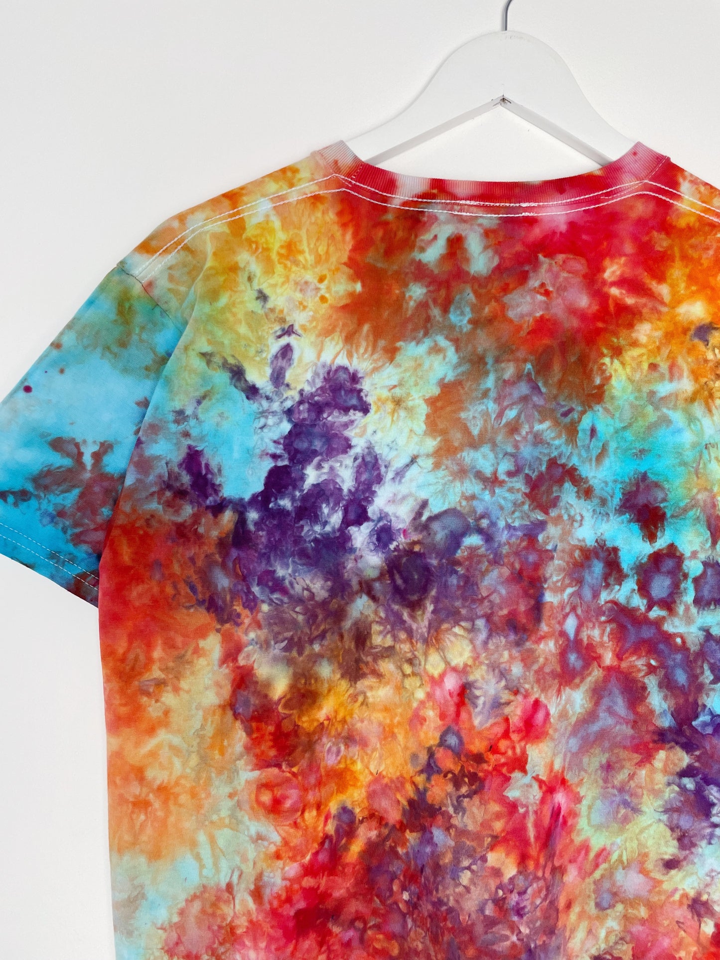 M | Ice Dye Rainbow Multicolour Hand Dyed Ice Tie Dye T-Shirt