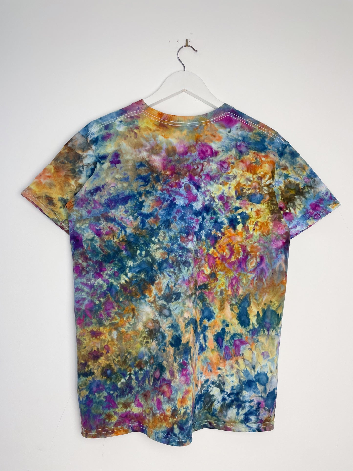 M | Ice Dye Blue Sunrise Hand Dyed Ice Tie Dye T-Shirt