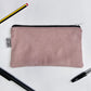 Handmade Corduroy Zip Pouch | Cord Pencil Case | Small Coin Purse Make-up Pouch