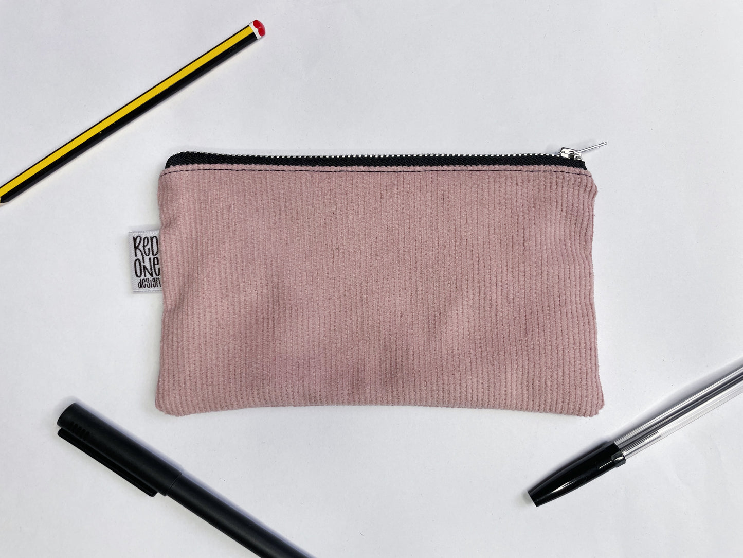 Handmade Corduroy Zip Pouch | Cord Pencil Case | Small Coin Purse Make-up Pouch