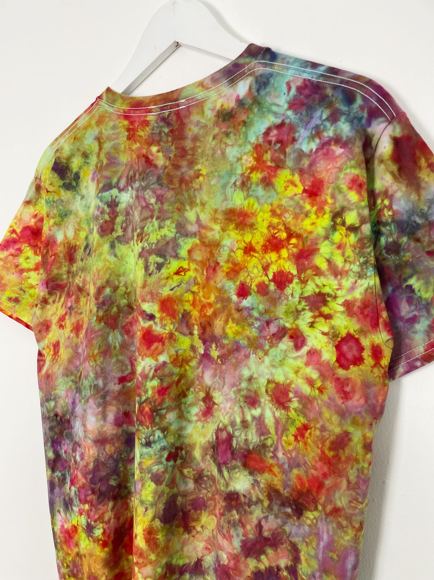 M | Ice Dye Rainbow Multicolour Hand Dyed Ice Tie Dye T-Shirt