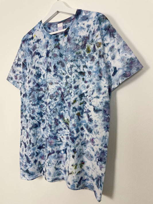 L | Ice Dye Frozen Waves Hand Dyed Ice Tie Dye T-Shirt