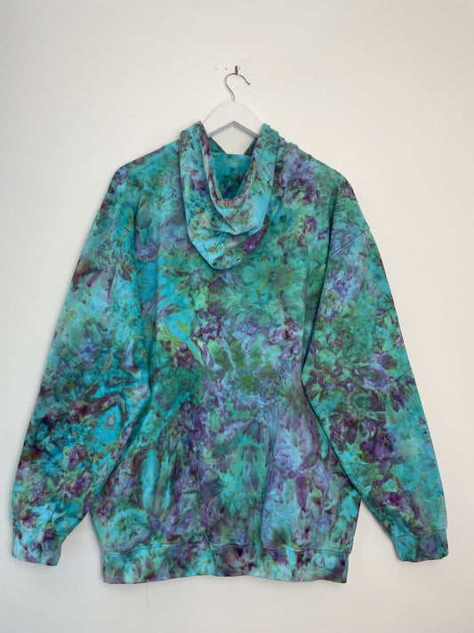 XL | Ice Dye Hand Dyed Pullover Hoodie