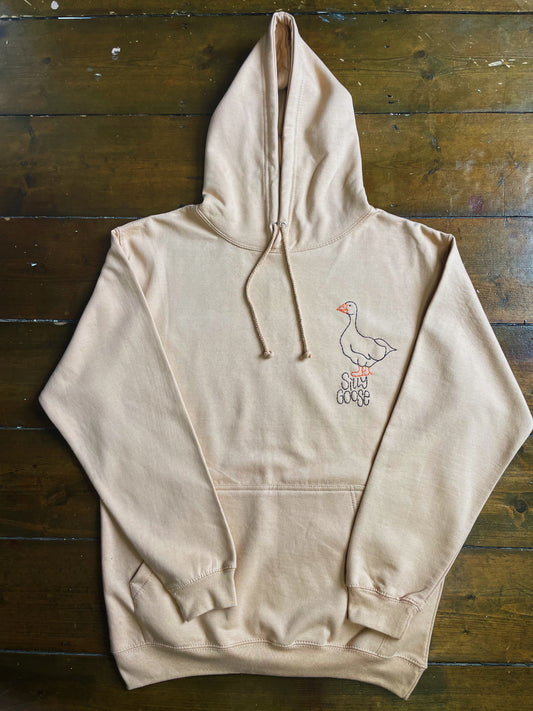 Silly Goose Hand Embroidered Unisex Hoodie