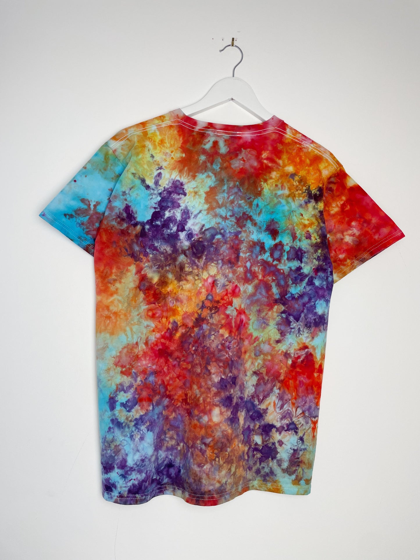 M | Ice Dye Rainbow Multicolour Hand Dyed Ice Tie Dye T-Shirt