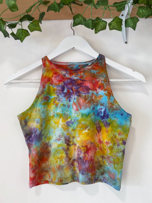 Ice Dye Rainbow Crop Vest