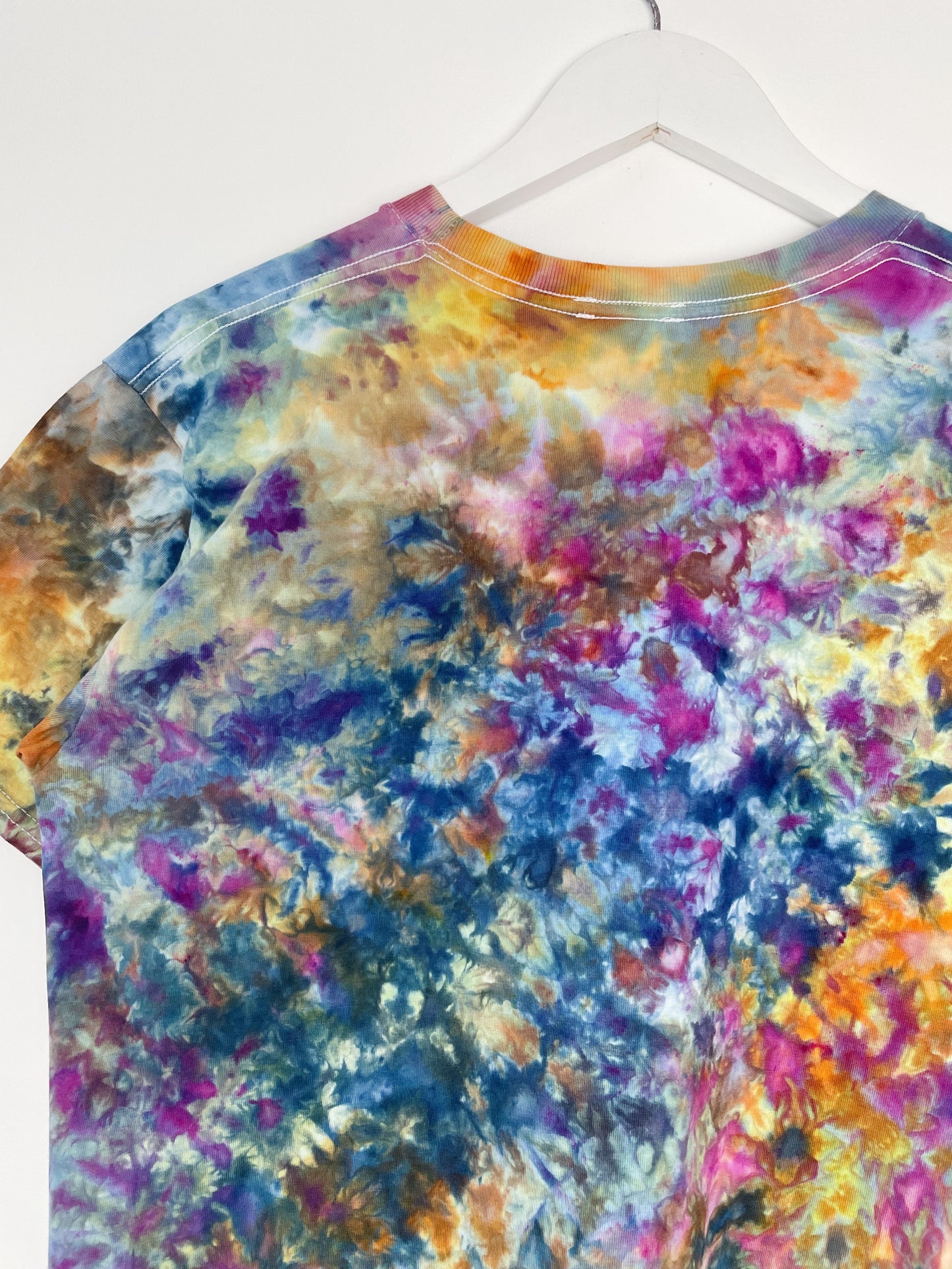 M | Ice Dye Blue Sunrise Hand Dyed Ice Tie Dye T-Shirt