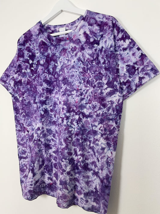 L | Purple Ice Dye T-Shirt