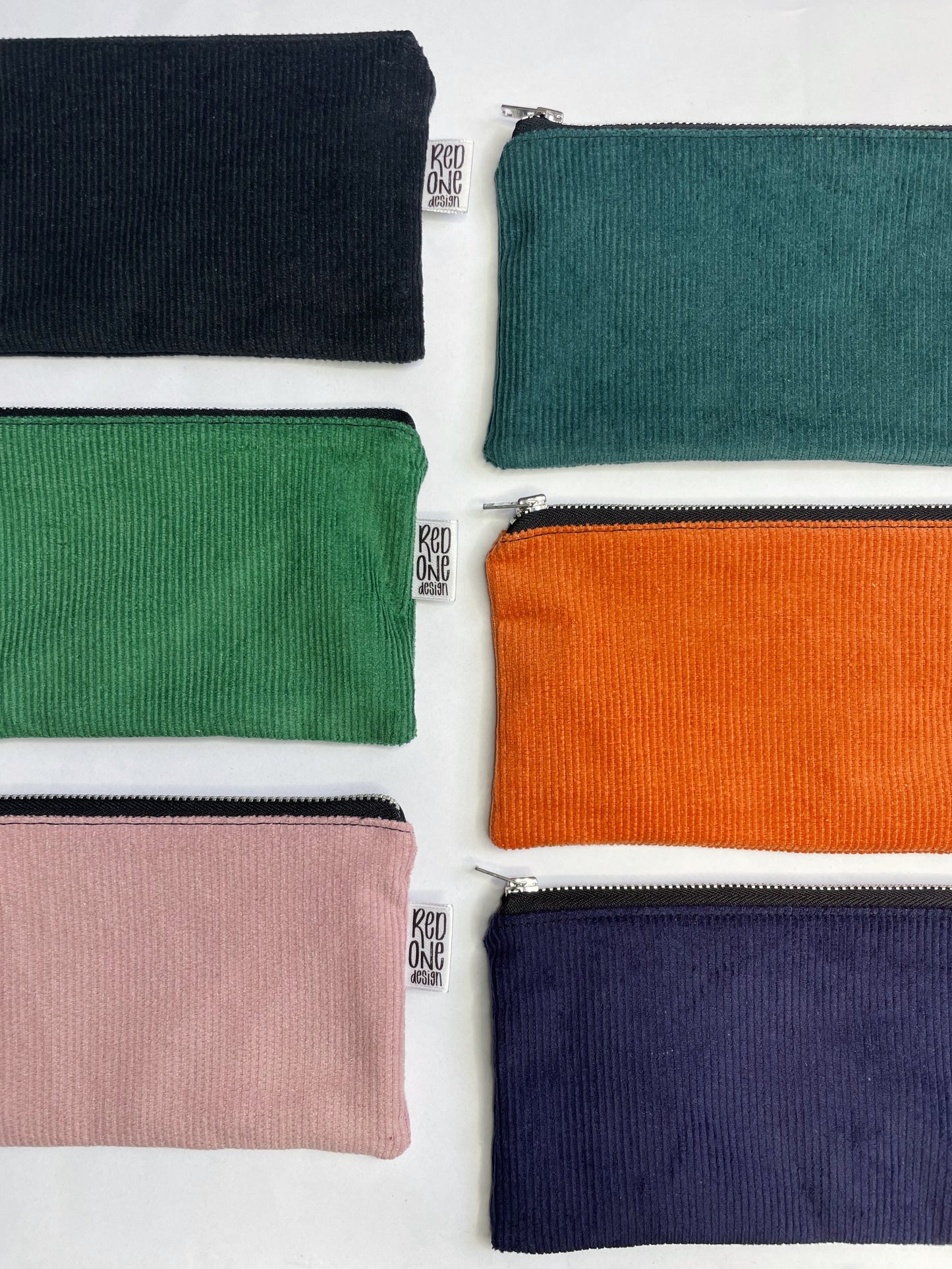 Handmade Corduroy Zip Pouch | Cord Pencil Case | Small Coin Purse Make-up Pouch