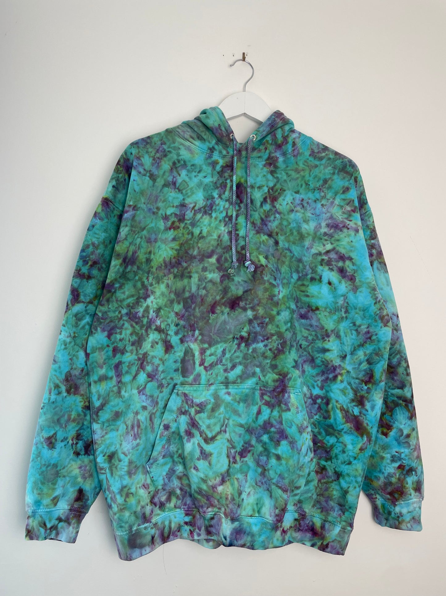 XL | Ice Dye Hand Dyed Pullover Hoodie