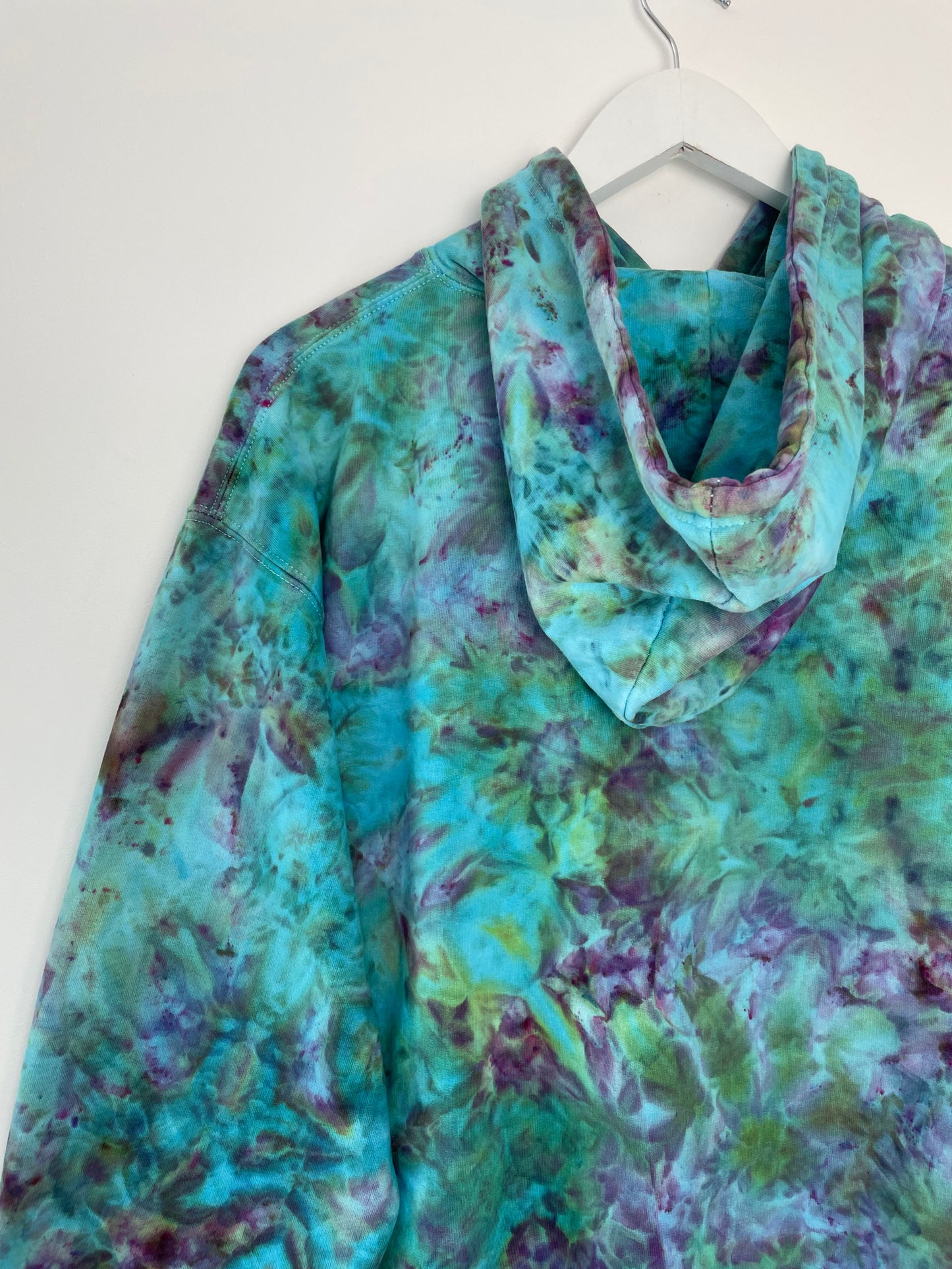 XL | Ice Dye Hand Dyed Pullover Hoodie