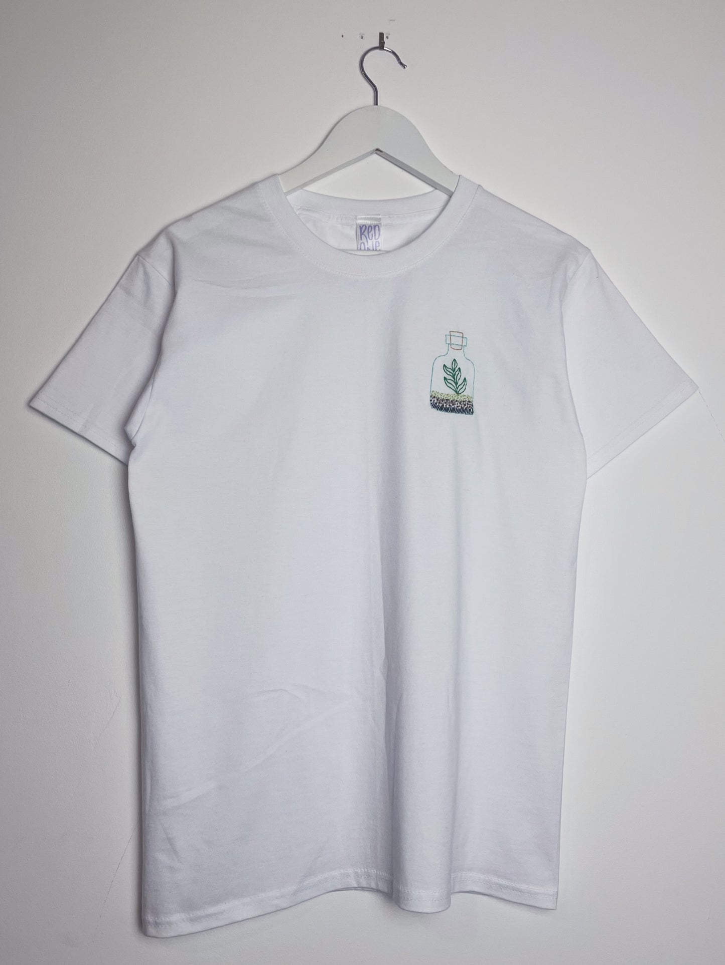 Terrarium - Hand Embroidered Unisex T-Shirt