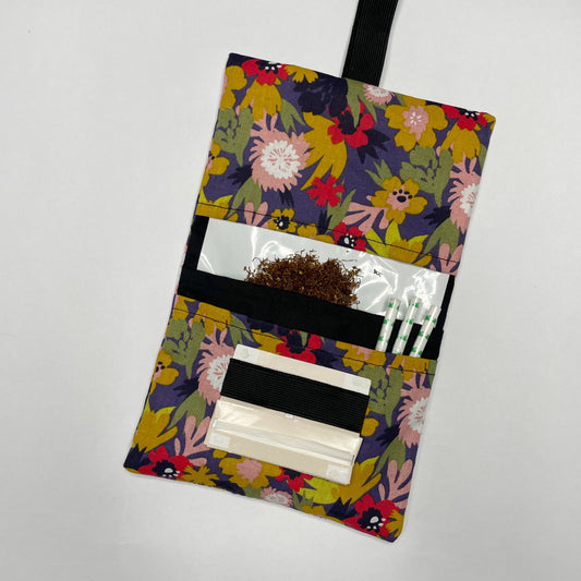Handmade Tobacco Pouch | Floral Print Tobacco Storage Cover