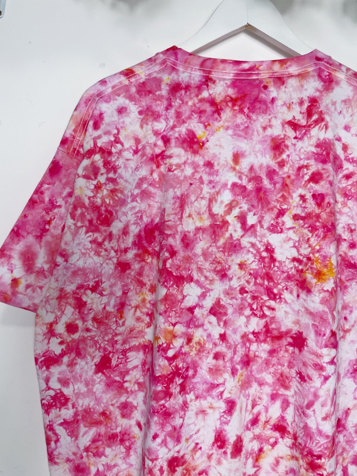 XL | Ice Dye Pink Hand Dyed Ice Tie Dye T-Shirt