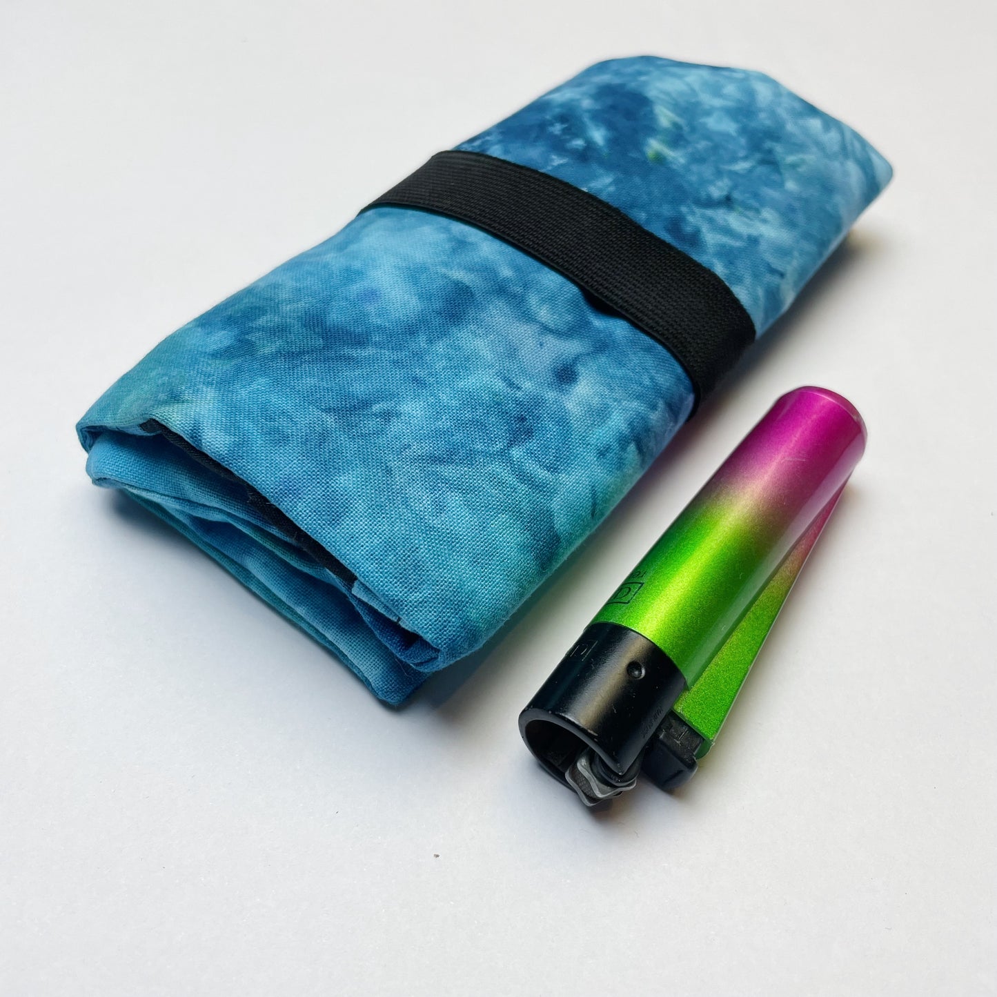 Handmade Ocean Blue Ice Dye Tobacco Pouch
