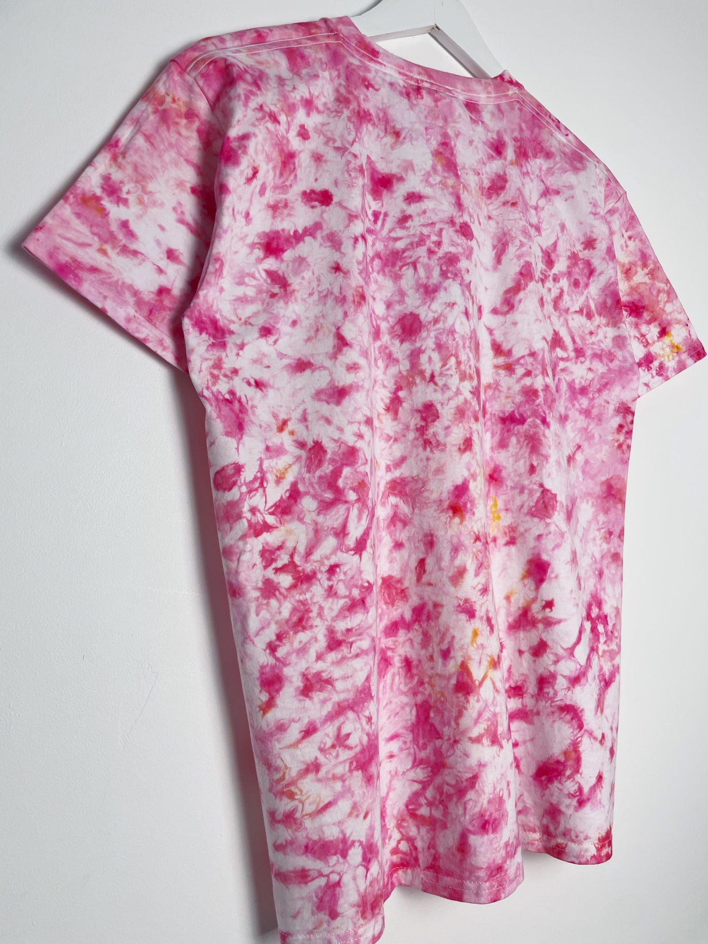 M | Ice Dye Pink Hand Dyed Ice Tie Dye T-Shirt