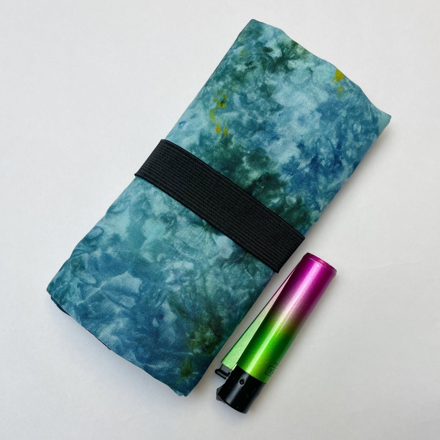 Handmade Ocean Blue Ice Dye Tobacco Pouch