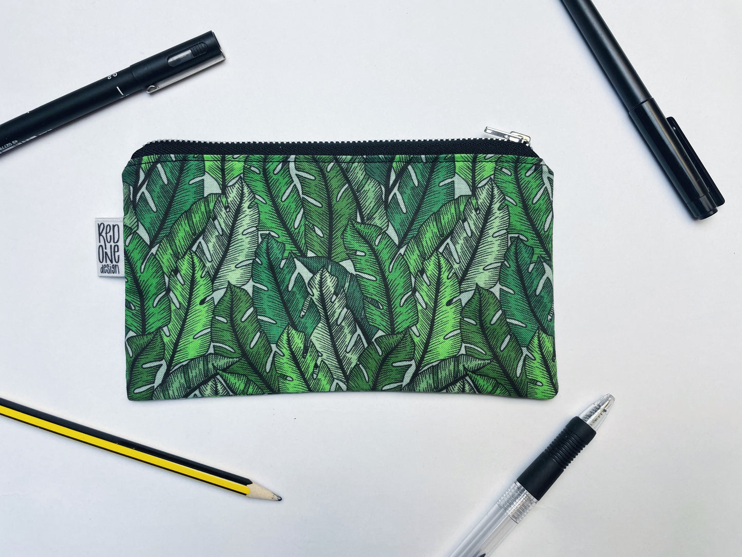 Handmade Zip Pouch | Printed Pencil Case | Small Coin Purse Make-up Pouch