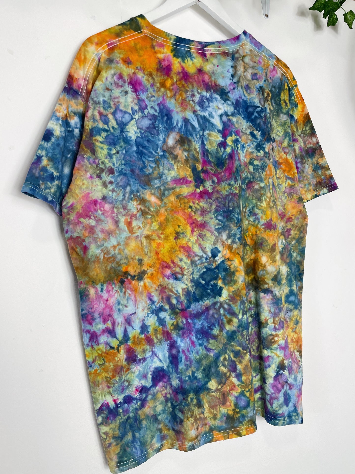 XL | Ice Dye Blue Sunrise Hand Dyed Ice Tie Dye T-Shirt