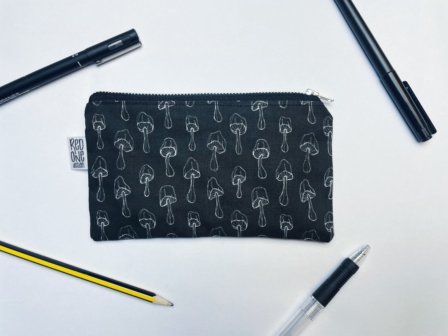 Handmade Zip Pouch | Printed Pencil Case | Small Coin Purse Make-up Pouch