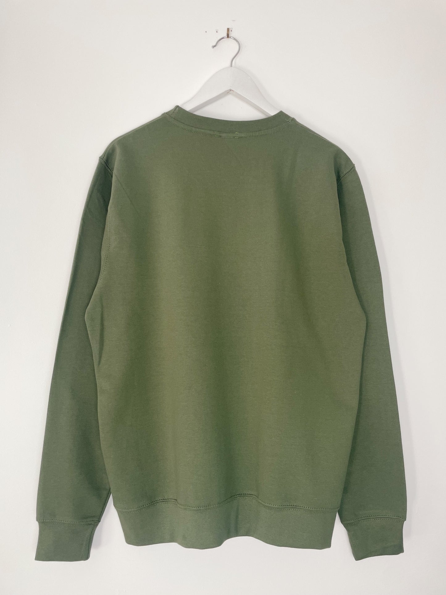 Mushroom | Green Hand Embroidered Sweatshirt