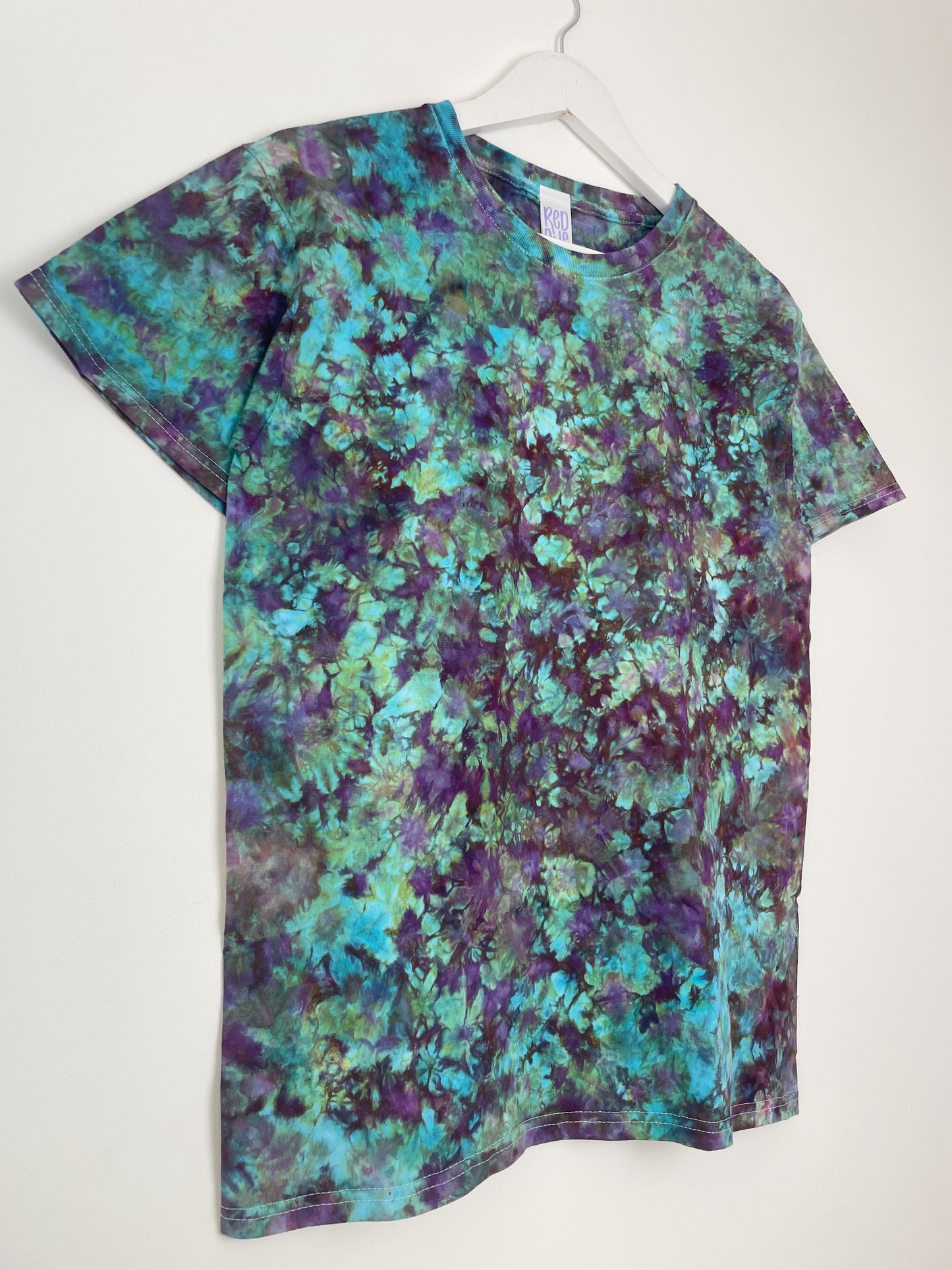S | Blue Purple Ice Dye T-Shirt
