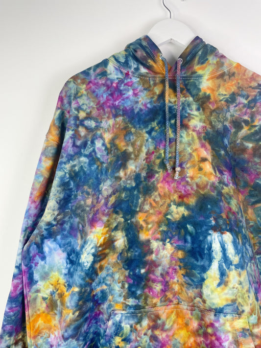 XXL | Ice Dye Blue Sunrise Hand Dyed Pullover Hoodie