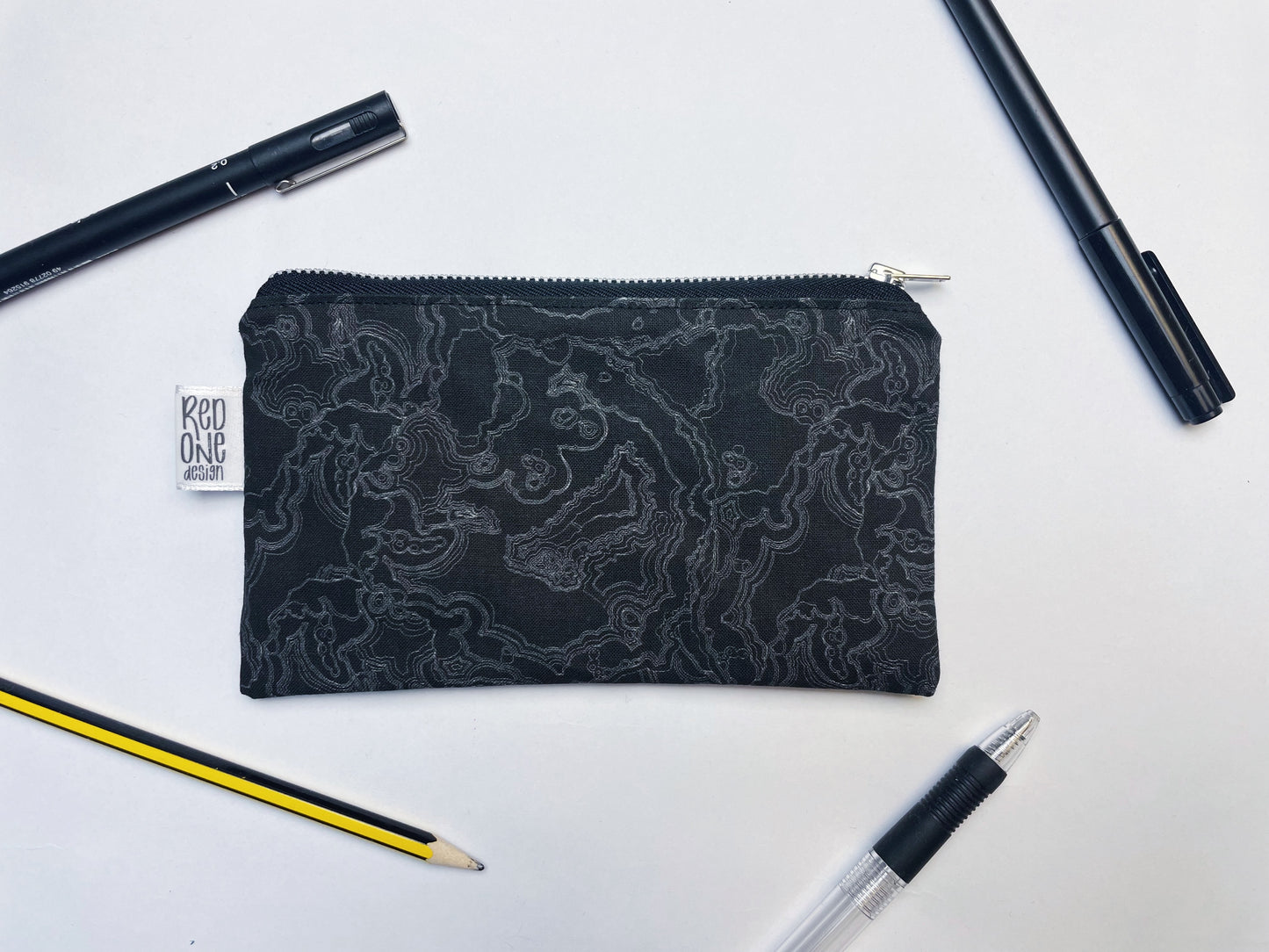 Handmade Zip Pouch | Printed Pencil Case | Small Coin Purse Make-up Pouch