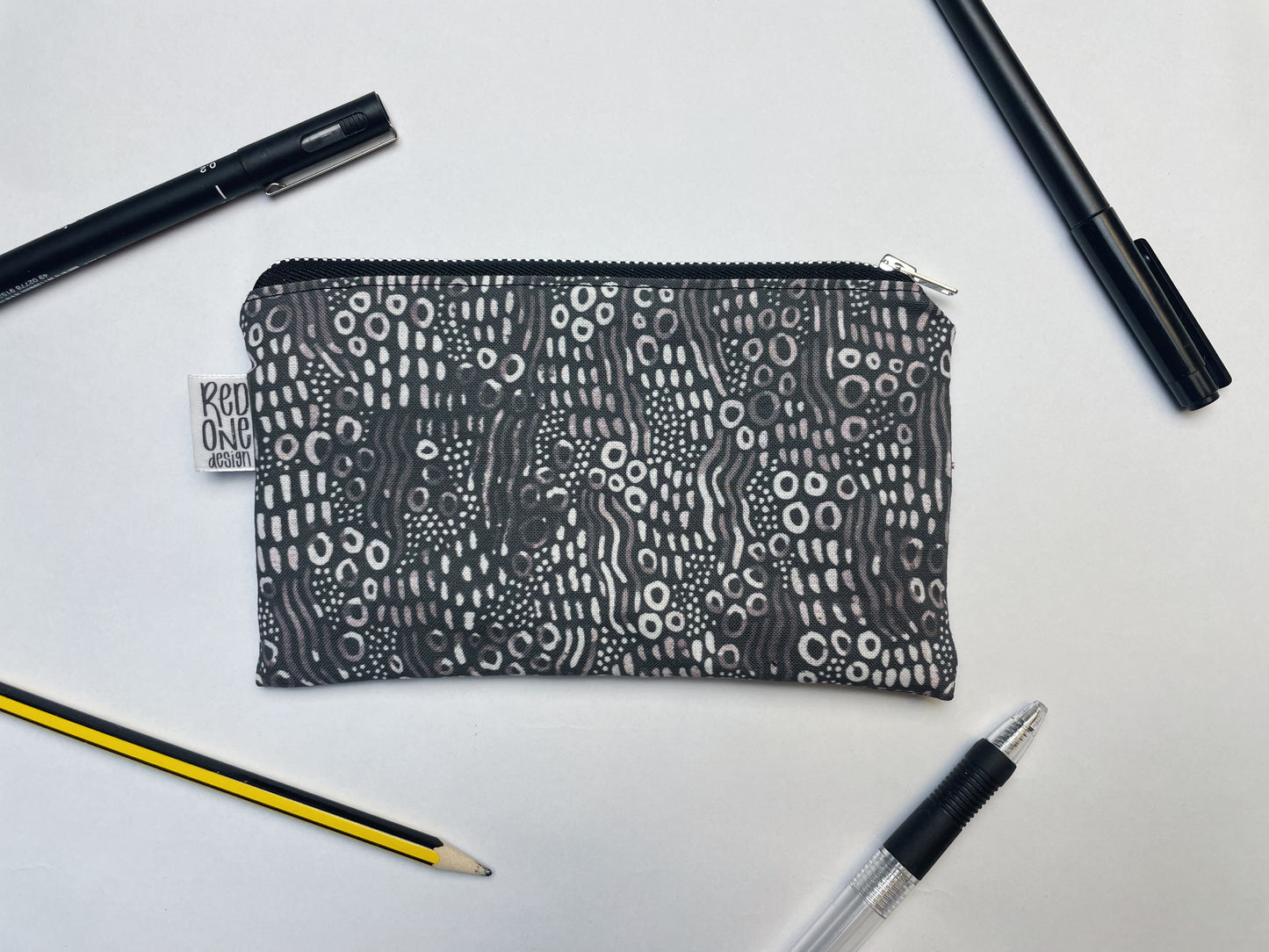 Handmade Zip Pouch | Printed Pencil Case | Small Coin Purse Make-up Pouch