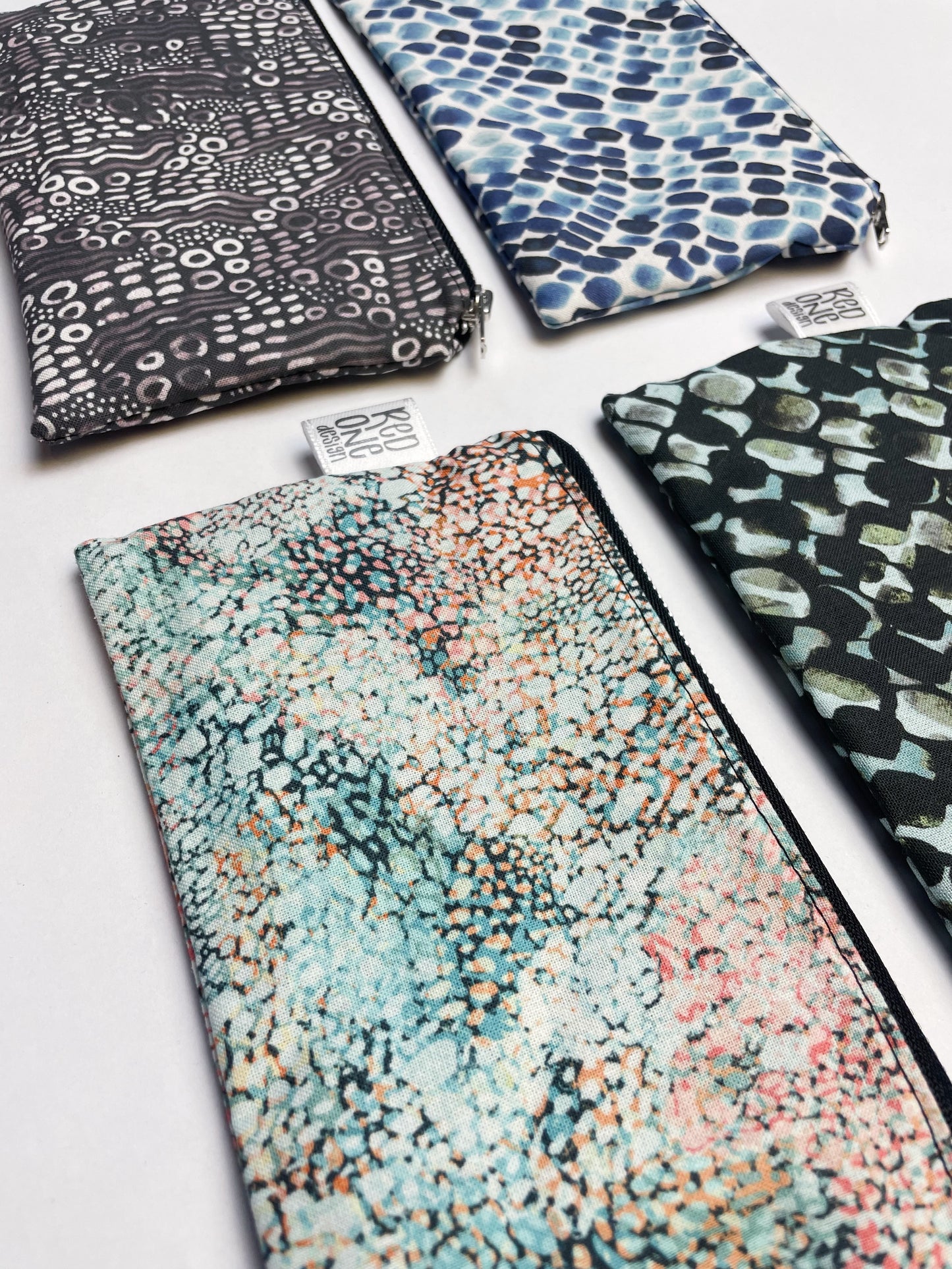 Handmade Zip Pouch | Printed Pencil Case | Small Coin Purse Make-up Pouch