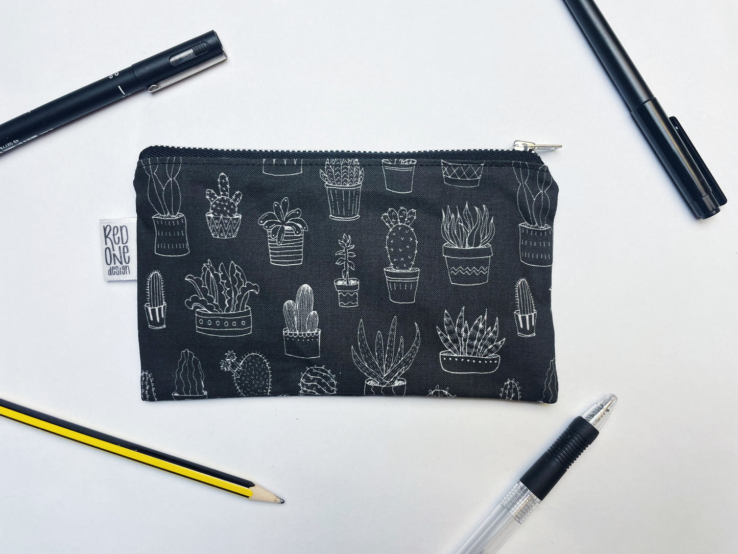 Handmade Zip Pouch | Printed Pencil Case | Small Coin Purse Make-up Pouch