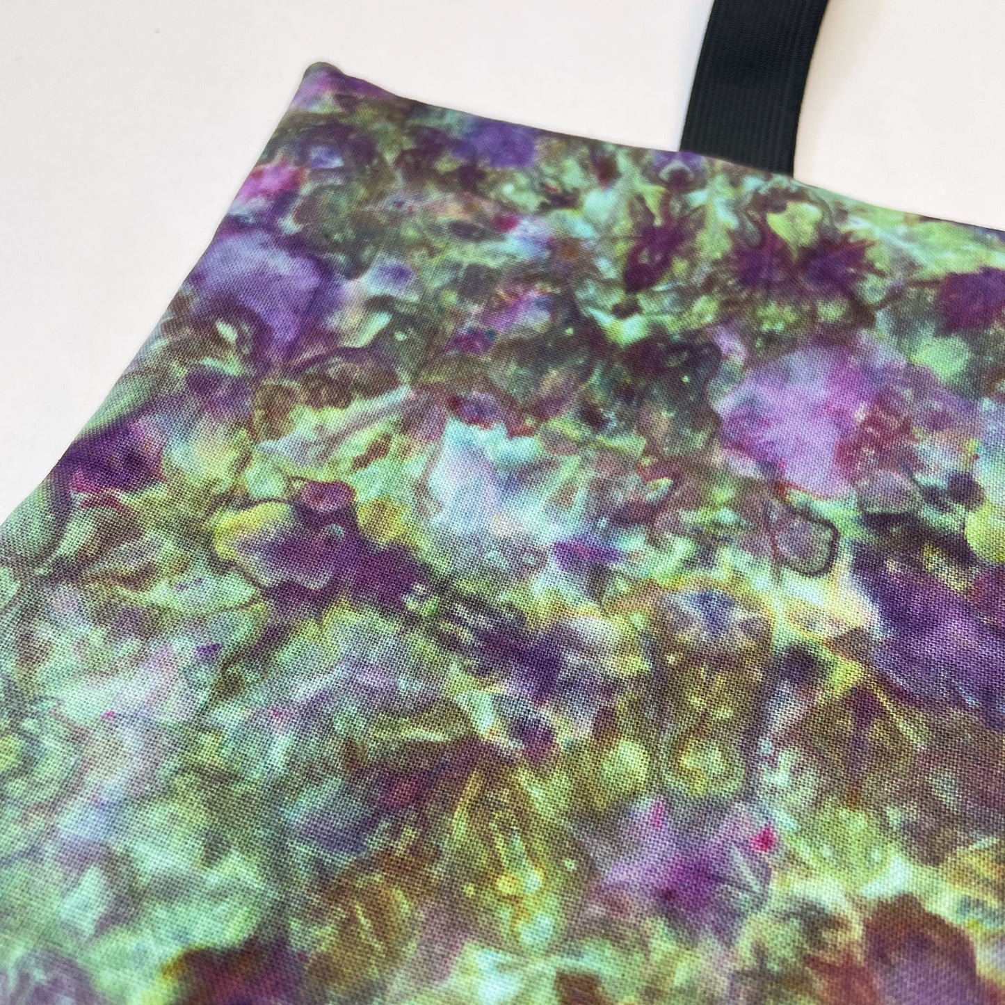 Handmade Purple, Blue and Green Ice Dyed Tobacco Pouch