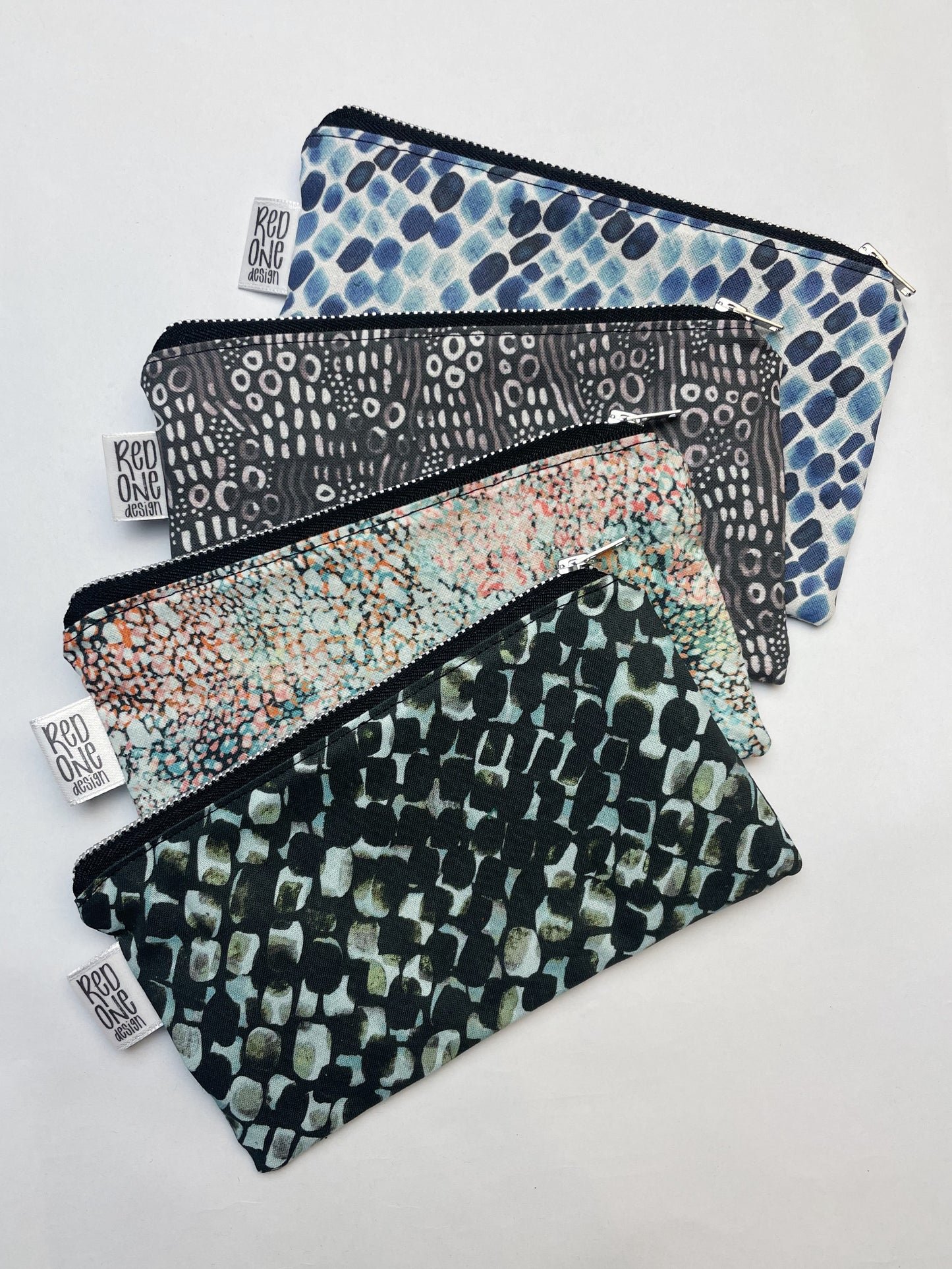 Handmade Zip Pouch | Printed Pencil Case | Small Coin Purse Make-up Pouch