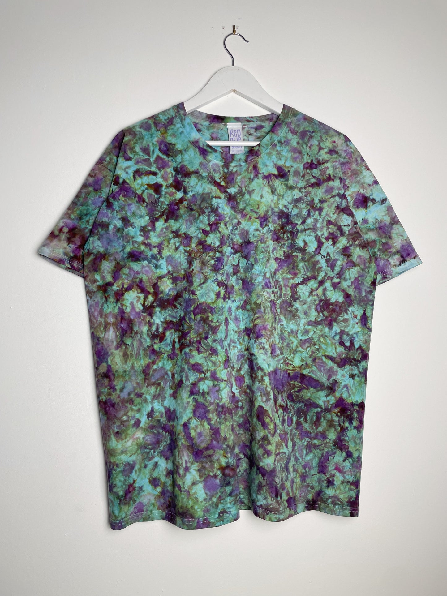 XL | Ice Dye Amethyst Jungle Hand Dyed Ice Tie Dye T-Shirt