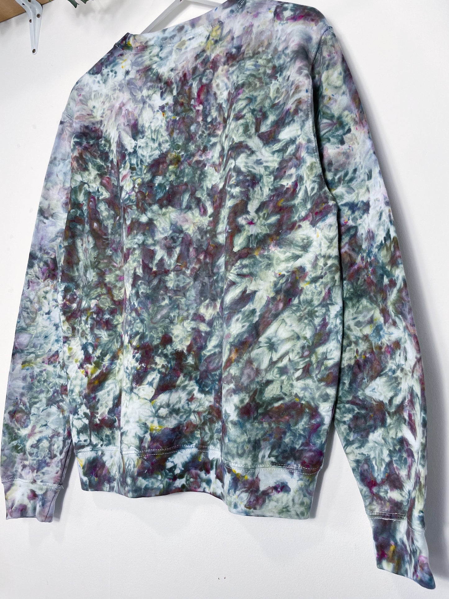 M | Ice Dye Cosmic Black Hand Dyed Sweatshirt