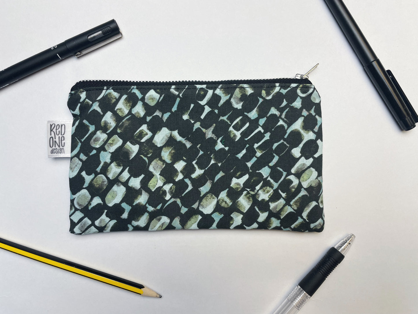 Handmade Zip Pouch | Printed Pencil Case | Small Coin Purse Make-up Pouch
