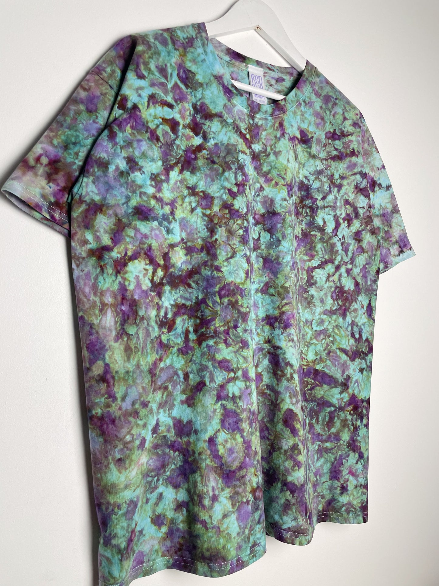 XL | Ice Dye Amethyst Jungle Hand Dyed Ice Tie Dye T-Shirt