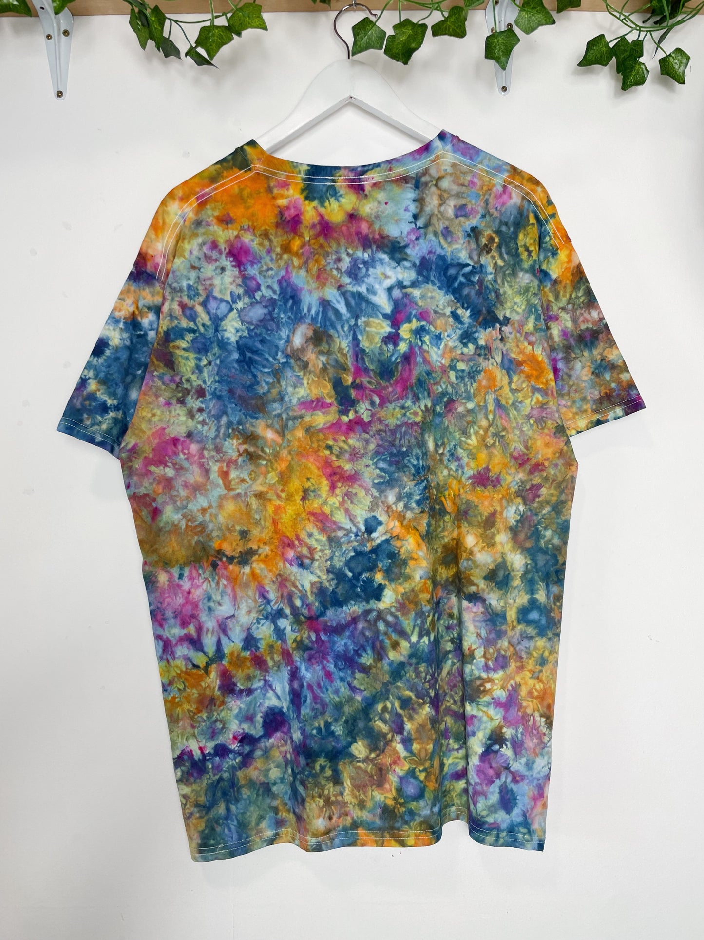 XL | Ice Dye Blue Sunrise Hand Dyed Ice Tie Dye T-Shirt