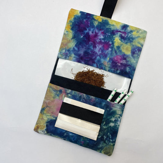 Handmade Ice Dyed Tobacco Pouch